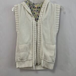 FREE‎ PEOPLE SWEATER KNITTED VEST HOODIE SIZE S/P